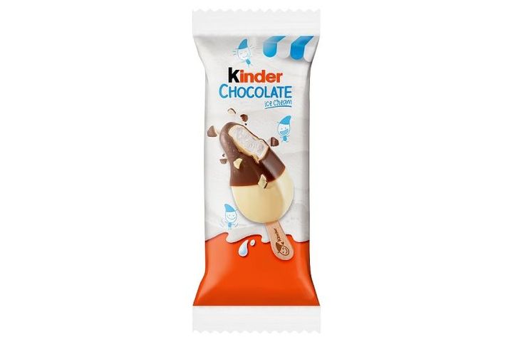 Kinder tejes jégkrém tejes bevonattal és minőségi tejcsokoládé bevonattal 38 g