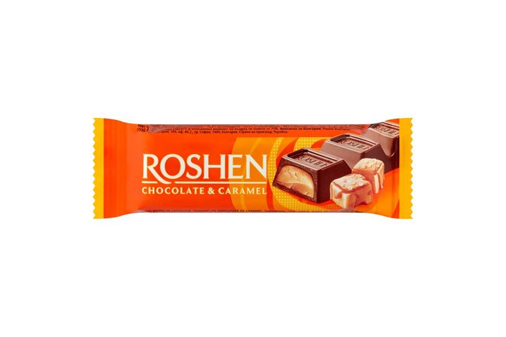 Roshen tejcsokoládé szelet karamell töltelékkel 30 g