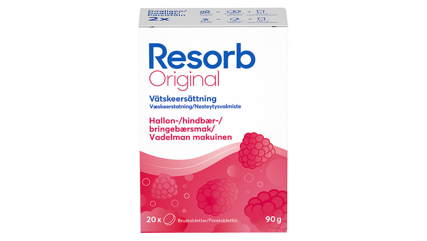 Resorb Original Bringebær | 90g