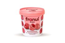 Franui frissen fagyasztott málna fehér és málnás csokoládéval bevonva, 150 g