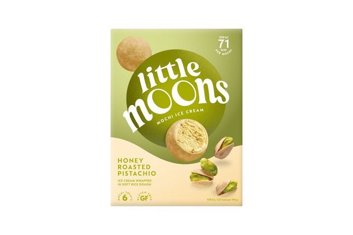 Little Moons mézes–pirított pisztácia mochi jégkrém, 192 g