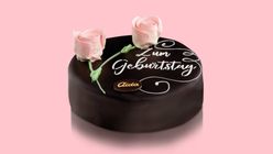 Glückwunschtorte ‚Alles Gute zum Geburtstag‘