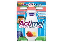 Danone Actimel Kids zsírszegény eper-banánízű joghurtital B6- és D-vitaminnal 4 x 100 g (400 g)
