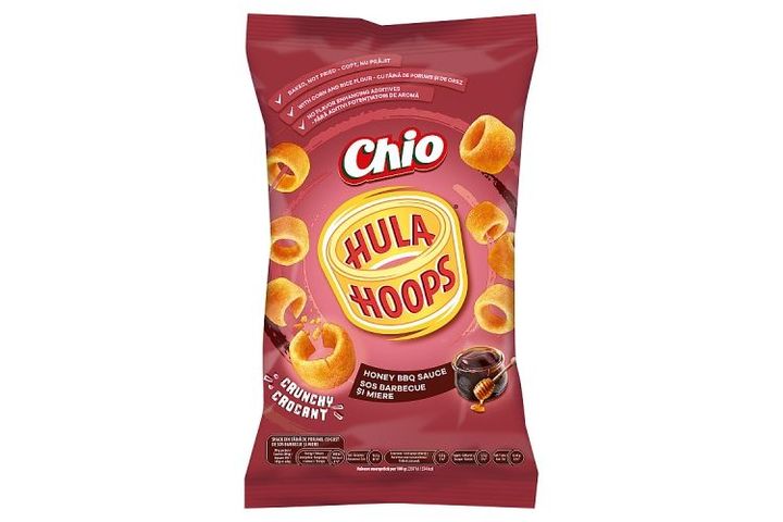 Chio Hula Hoops mézes, barbecue szósz ízű kukoricalisztből készült snack 70 g