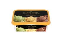 Carte D'Or Trio Creamy pisztácia jégkrém, vanília ízű jégkrém és mogyorónugát ízű jégkrém 1000 ml