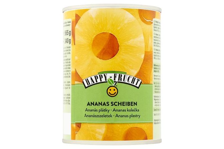 Happy Frucht ananászszeletek 565 g