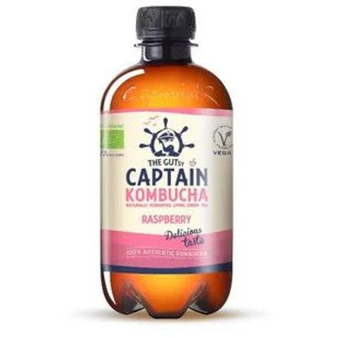 Captain Kombucha Bio malinová | 400 ml
