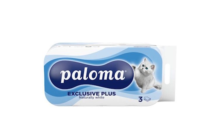 Paloma Exclusive Plus toalettpapír 3 rétegű 8 tekercs