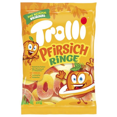 Trolli Pfirsich Ringe Peach-Flavoured Rings | 200 g