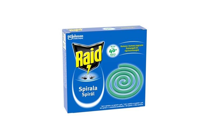 Raid kültéri szúnyogirtó spirál 10 x 11,5 g (115 g)