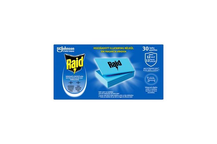 Raid elektromos rovarirtó lapka utántöltő 30 db