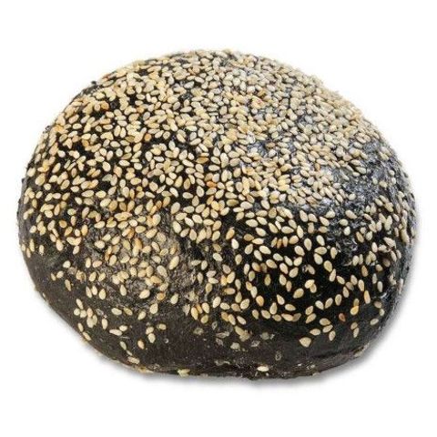 Hamburger bun black with sesame large | 120 g