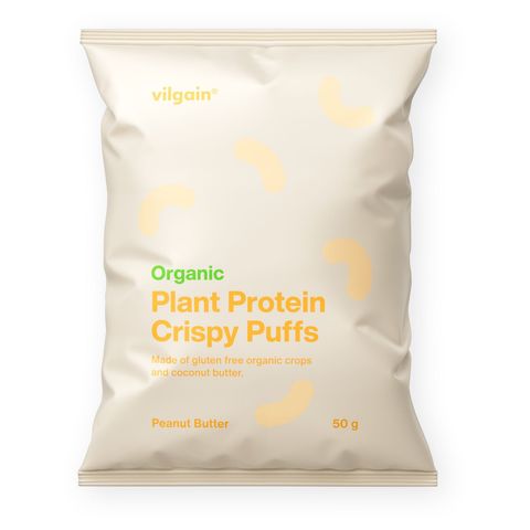 Vilgain Plant Protein Crispy Puffs BIO arašídové máslo | 50 g