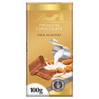 Lindt PREMIUM Mléčná čokoláda s mandlemi | 100 g