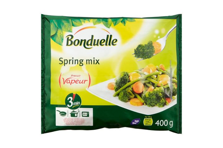 Bonduelle Vapeur gyorsfagyasztott tavaszi zöldségkeverék 400 g