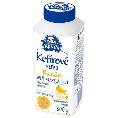 Mlékárna Kunín Banánové kefírové mléko | 300 g
