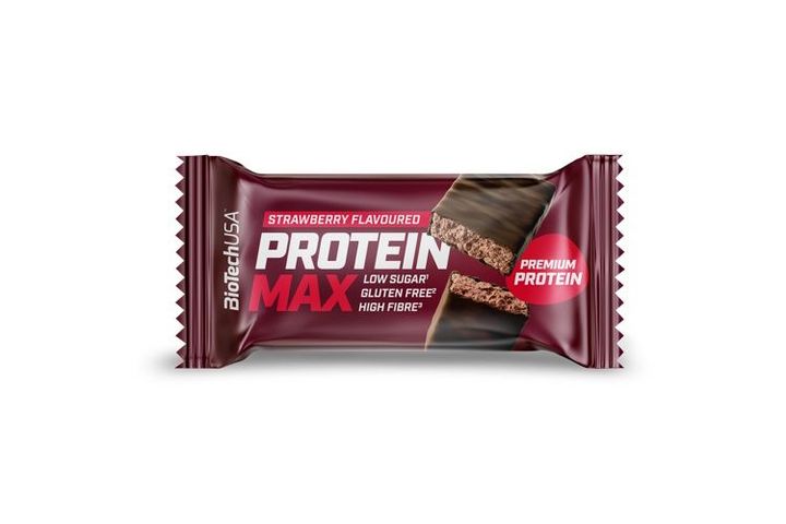 BioTech Protein Max proteinszelet 45g - eper