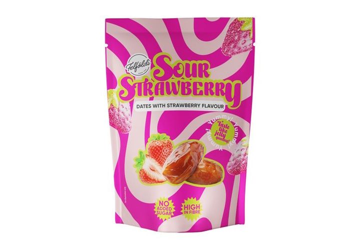Felföldi ízesített datolya 100g - Sour strawberry