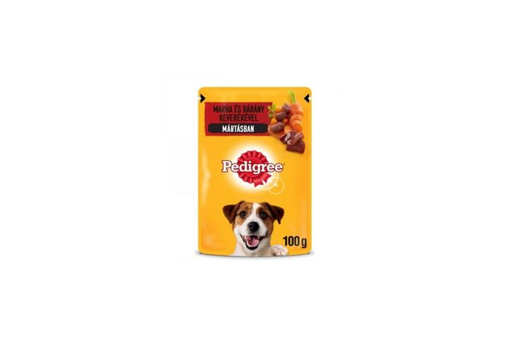Pedigree Complete Wet Food for Adult Dogs with Beef and Lamb in Aspic 100 g