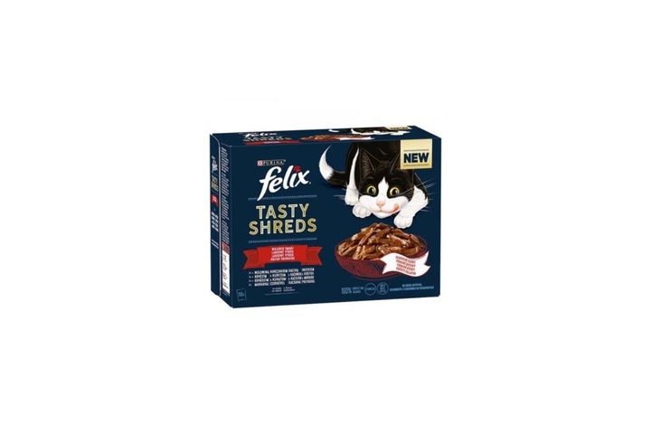 Felix Tasty Shreds lahodný výběr v želé | 12 x 85 g