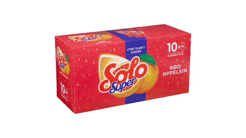 Solo Super Rød Appelsin Sleek | 10 x 0.33l