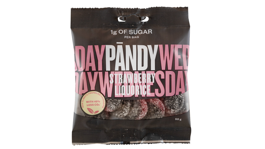 Pandy Candy Jordbær & Lakris u/Sukker | 50g