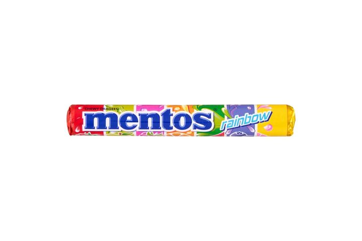 Mentos Rainbow vegyes gyümölcs ízű cukordrazsé 37,5 g