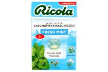 Ricola Fresh Mint cukormentes svájci gyógynövény cukorkák édesítőszerekkel 40 g