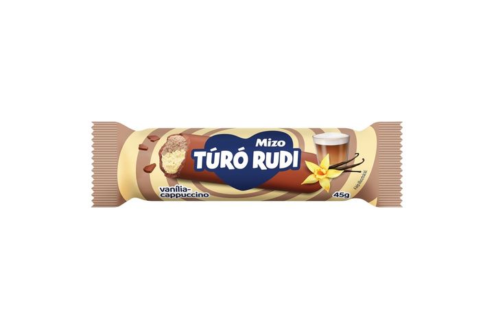 Mizo Túró Rudi Vanilla-Coffee Cottage Cheese Dessert with Milk Chocolate Coating 45 g