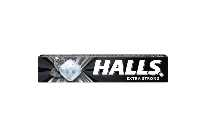 Halls extra erős mentol-eukaliptuszízű töltetlen keménycukorka 33,5 g