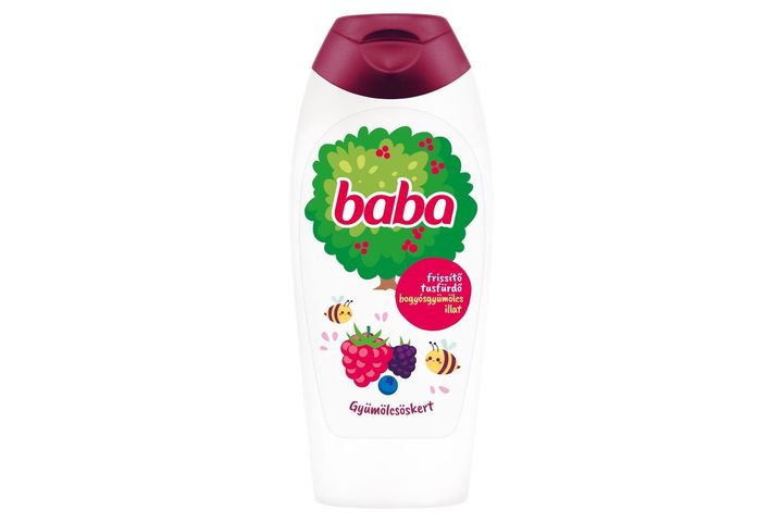 Baba Gyümölcsöskert frissítő tusfürdő bogyósgyümölcs illattal 400 ml