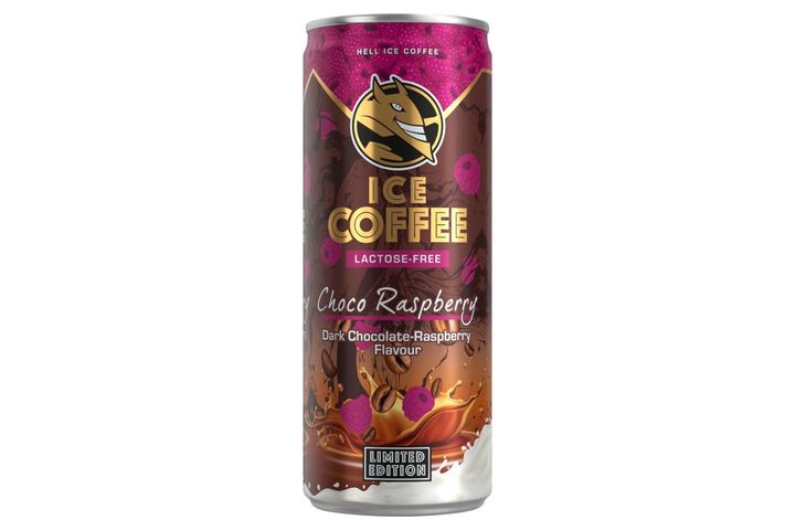 HELL Ice Coffee UHT étcsokoládé- és málnaízű zsírszegény laktózmentes ital 250 ml