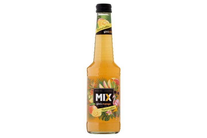 Mix szénsavas alkoholos koktél mix gin & mangó ízesítéssel 4% 0,33 l