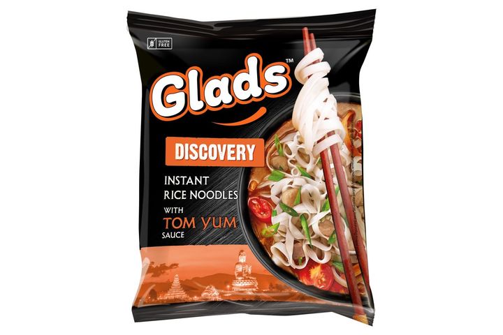 Glads rizstésztaleves tom yum-szósszal és szárított zöldségekkel 65 g