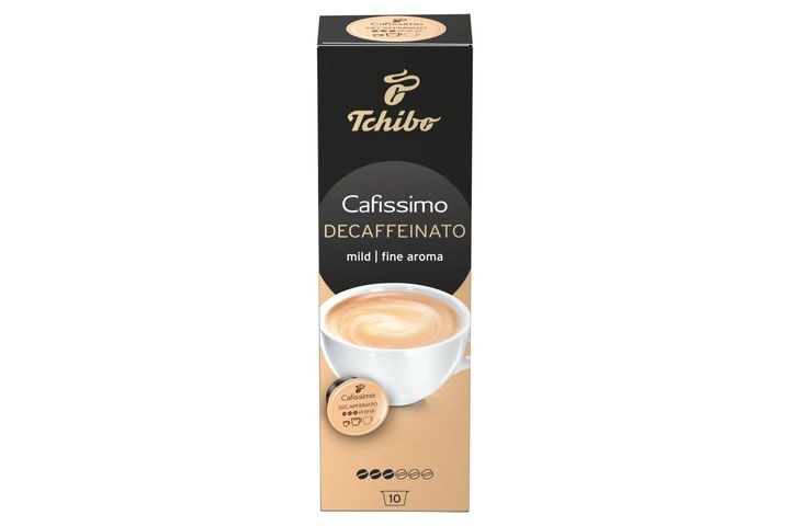 Tchibo Cafissimo Decaffeinato Fine Aroma koffeinmentes kávékapszula 10 x 7 g (70 g)