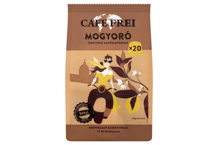 Cafe Frei mogyoró ízesítésű pörkölt őrölt kávé kapszula 20 x 5 g (100 g)
