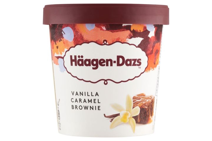 Häagen-Dazs Vanilla-Flavoured Ice Cream with Caramel Topping and Brownie Pieces 460 ml