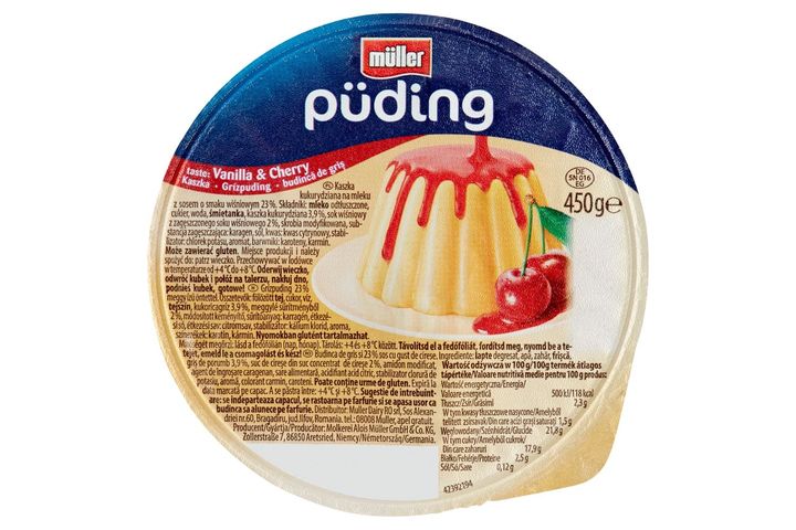 Müller Vanilkovo višňový puding | 450 g