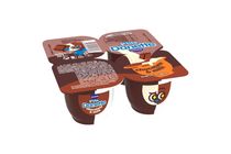 Danone Danette P'tite Chocolate and Milk Cream Double-Layer Pudding 4 x 70 g (280 g)