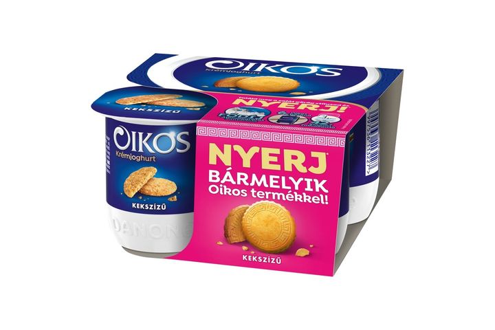 Danone Oikos kekszízű, élőflórás krémjoghurt 4 x 125 g