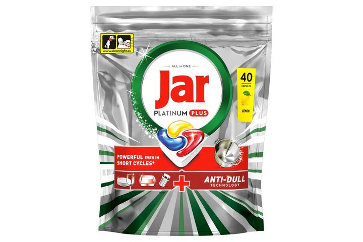 Jar Platinum Plus Mosogatókapszula, Lemon, , 40 Mosogatókapszula