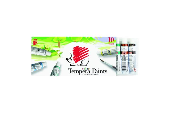 ICO Colour Tempera Paints 10 pcs 16 ml