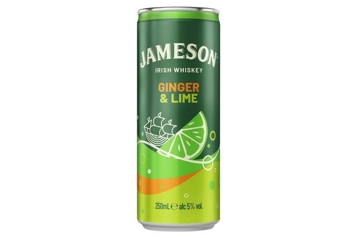 Jameson alkoholos üdítőital Jameson whiskeyből és gyömbérrel ízesített szénsavas italból 5% 0,25 l