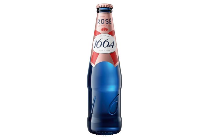 1664 Rosé málna ízű ízesített búzasör, bodza és málna gyümölcslével 4,5% 330 ml
