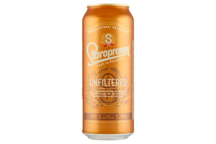 Staropramen Unfiltered Premium Lager Beer 5% 0,5 l