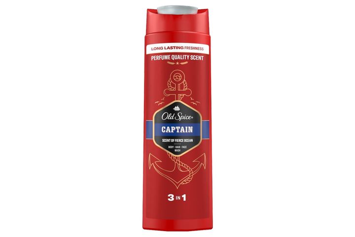 Old Spice Captain Férfi 3 az 1-ben Sampon és Tusfürdő, 400 ml