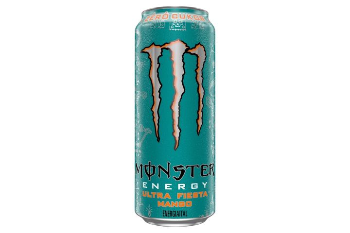 Monster Energy Ultra Fiesta Mango Carbonated Drink with Caffeine and Sweetener 500 ml