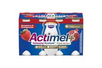 Danone Actimel+ eper- és gránátalmaízű zsírszegény joghurtalapú ital 8 x 100 g (800 g)