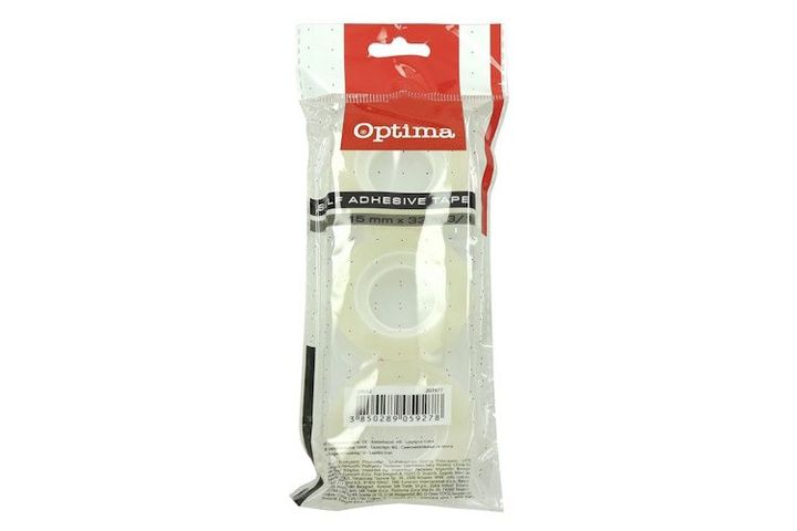 Optima adhesive tape, transparent, 3 pcs, 15x10 mm