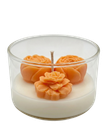 Handmade Soy Wax Candle in Glass Bowl - Orange Blooming Garden